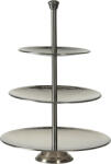 Excellent Houseware Suport servire cu 3 nivele Excellent Houseware, metal, 25x36.5 cm, argintiu (KO-A12441130) Tava