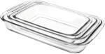 ibili Set 3 vase rectangulare Ibili-Kristall, sticla termorezistenta, transparent, 1.6L, 2.2L, 2.9L (IB-480700)