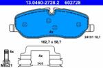 ATE 13.0460-2728.2 Set placute frana, frana disc