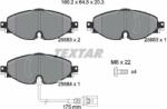 TEXTAR 2568301 Set placute frana, frana disc