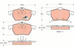 TRW GDB1342 Set placute frana, frana disc
