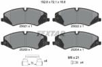 TEXTAR 2502201 Set placute frana, frana disc