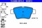 ATE 13.0460-3813.2 Set placute frana, frana disc