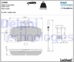 DELPHI LP885 Set placute frana, frana disc