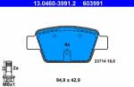 ATE 13.0460-3991.2 Set placute frana, frana disc