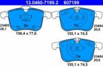 ATE 13.0460-7199.2 Set placute frana, frana disc