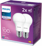 Philips Set 2x becuri LED 12.5W =100W 4000K neutru NW 1521lm Philips
