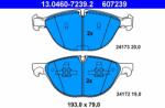ATE 13.0460-7239.2 Set placute frana, frana disc