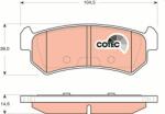 TRW GDB3348 Set placute frana, frana disc