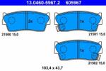 ATE 13.0460-5967.2 Set placute frana, frana disc