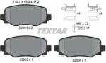 TEXTAR 2230401 Set placute frana, frana disc