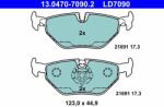 ATE 13.0470-7090.2 Set placute frana, frana disc