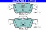 ATE 13.0470-7219.2 Set placute frana, frana disc