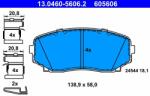 ATE 13.0460-5606.2 Set placute frana, frana disc