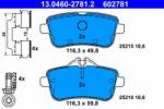 ATE 13.0460-2781.2 Set placute frana, frana disc