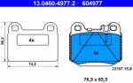 ATE 13.0460-4977.2 Set placute frana, frana disc