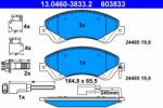 ATE 13.0460-3833.2 Set placute frana, frana disc