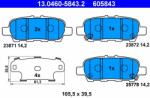 ATE 13.0460-5843.2 Set placute frana, frana disc