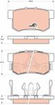 TRW GDB3438 Set placute frana, frana disc