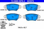 ATE 13.0460-3976.2 Set placute frana, frana disc