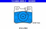 ATE 13.0460-3805.2 Set placute frana, frana disc