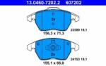 ATE 13.0460-7202.2 Set placute frana, frana disc