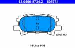 ATE 13.0460-5734.2 Set placute frana, frana disc