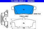 ATE 13.0460-5605.2 Set placute frana, frana disc