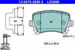 ATE 13.0470-2880.2 Set placute frana, frana disc