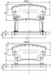 NIPPARTS N3614019 Set placute frana, frana disc