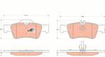 TRW GDB1546 Set placute frana, frana disc