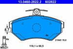 ATE 13.0460-2822.2 Set placute frana, frana disc