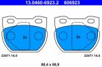 ATE 13.0460-6923.2 Set placute frana, frana disc