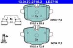 ATE 13.0470-2716.2 Set placute frana, frana disc