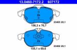 ATE 13.0460-7172.2 Set placute frana, frana disc