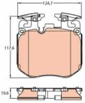 TRW GDB2147 Set placute frana, frana disc