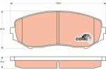 TRW GDB3443 Set placute frana, frana disc