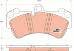 TRW GDB1547 Set placute frana, frana disc