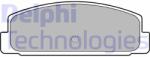 DELPHI LP1766 Set placute frana, frana disc