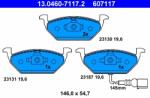 ATE 13.0460-7117.2 Set placute frana, frana disc