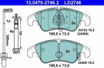 ATE 13.0470-2746.2 Set placute frana, frana disc