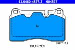 ATE 13.0460-4837.2 Set placute frana, frana disc