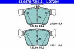 ATE 13.0470-7294.2 Set placute frana, frana disc