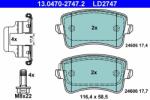 ATE 13.0470-2747.2 Set placute frana, frana disc