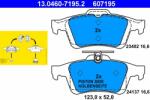 ATE 13.0460-7195.2 Set placute frana, frana disc