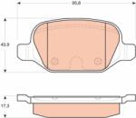 TRW GDB1646 Set placute frana, frana disc