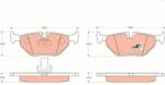 TRW GDB1265 Set placute frana, frana disc