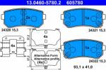 ATE 13.0460-5780.2 Set placute frana, frana disc