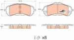 TRW GDB2044 Set placute frana, frana disc