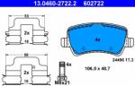 ATE 13.0460-2722.2 Set placute frana, frana disc